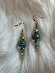 Pendientes adornos estilo vintage de cristal navideño hechos a mano ENVÍO RÁPIDO - Imagen 1 de 5