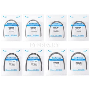 10xETERFANT Dental Ortho Arch Wires Stainless Steel Rectangular/Round 10pcs/pack - Picture 1 of 28