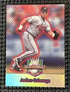 ⚾️ 2001 Fleer Ultra Decade of Dominance Andres Galarraga #15DD Atlanta Braves - Bild 1 von 3