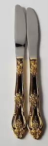 Sango Messer Besteck Gold Elektroplate Menge 2 Silberbesteck Extras / Handwerk - Bild 1 von 7