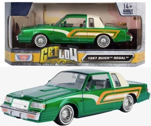MOTORMAX GET LOW 1987 BUICK REGAL LOWRIDER 1/24 PRESSOFUSO MODELLO VERDE 79023  - Foto 1 di 7