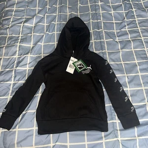 Puma Kids Hoodie Size 4 Black Logo - Picture 1 of 8