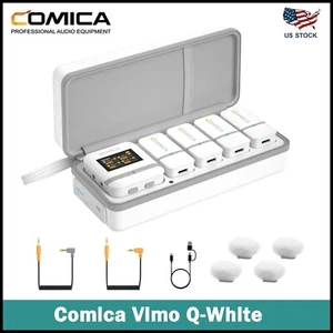 Comica Vimo Q 4-Channel Wireless Lavalier Microphone System with Charging Case - Picture 1 of 12