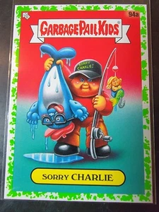 2021 Topps Garbage Pail Kids Food Fight Booger Green #94a Sorry Charlie - Bild 1 von 2