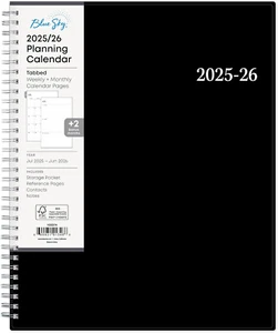 2025-2026 Weekly and Monthly Academic Year Planner Calendar, July - June, 8.5" X - Picture 1 of 12