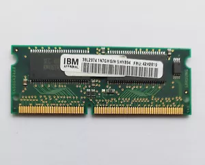 VINTAGE IBM 144pin 32MB SDRAM LAPTOP MEMORY RAM MODULE 42H2819 38L2974 - Picture 1 of 2