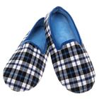Snoozies New Plaid Men's Supersoft Sherpa House Slippers Choice Of Size & Colour