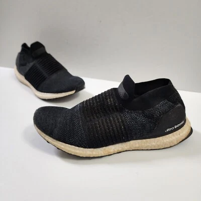 Adidas Ultraboost Laceless Shoe Black Running Slip On Womens Size 10 Ultra Boost - Image 1 of 4