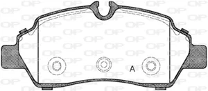 KIT PASTIGLIE FRENO FRENO A DISCO OPEN PARTS PER FORD TRANSIT V363 - Imagen 1 de 1