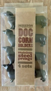 Nuevo Sellado Mission Grill Company Dachshund Perro Maíz Soportes 4 Juegos de Puntas SS - Imagen 1 de 5