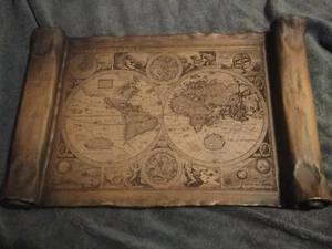 VTG- 16th Century Map of the World Reproduction 23in x 15in - Picture 1 of 2