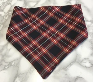 Handmade Dog Puppy Cat Bandana Neckerchief Scarf Great Gift Tartan Size Ex Small - Picture 1 of 3