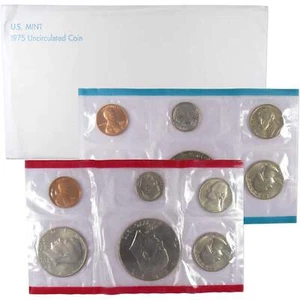 1975 Uncirculated Coin Set U.S Mint Original Government Packaging OGP - Picture 1 of 6