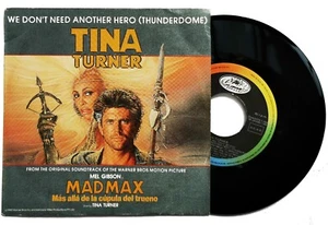 TINA TURNER 7" We Don't Need Another Hero SPANISH 1986 EXCELLENT - Picture 1 of 4