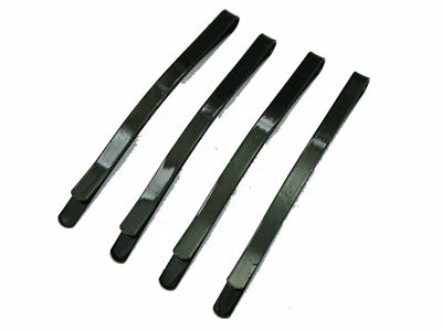 24 Black Metal Flat Top Curved Long Bobby Hair Pin Clips Barrette 64mm - Image 1 of 4