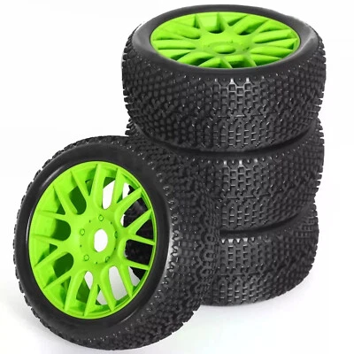 4pcs 17mm Hex TIRES & Wheels For 1/8 RC ARRMA Typhon Talion Traxxas HPI HSP Losi - Image 1 of 4