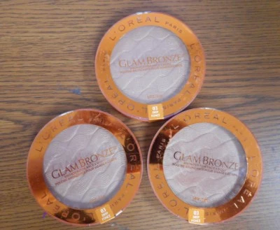 LOTE DE 3- BRONCEADOR L'OREAL GLAM 03 PROFUNDO 0,41 oz EA x3 = 1,23 oz TTL *SIN SELLAR Foto 1 de 2