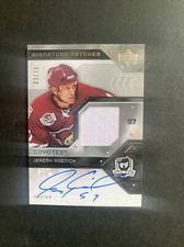 Jeremy Roenick 2006 07 Upper Deck The Cup Signature Patches Patch Auto /75 Hof