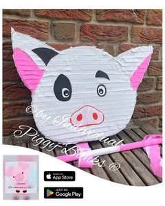 Pinata Schwein Schlagpinata Glücksschwein Geburtstag Hochzeit Geldgeschenk - Bild 1 von 10