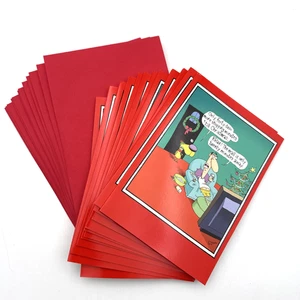 NobleWorks Funny Christmas Cards Boxed Set 12 Cards 12 Envelopes New - Picture 1 of 10