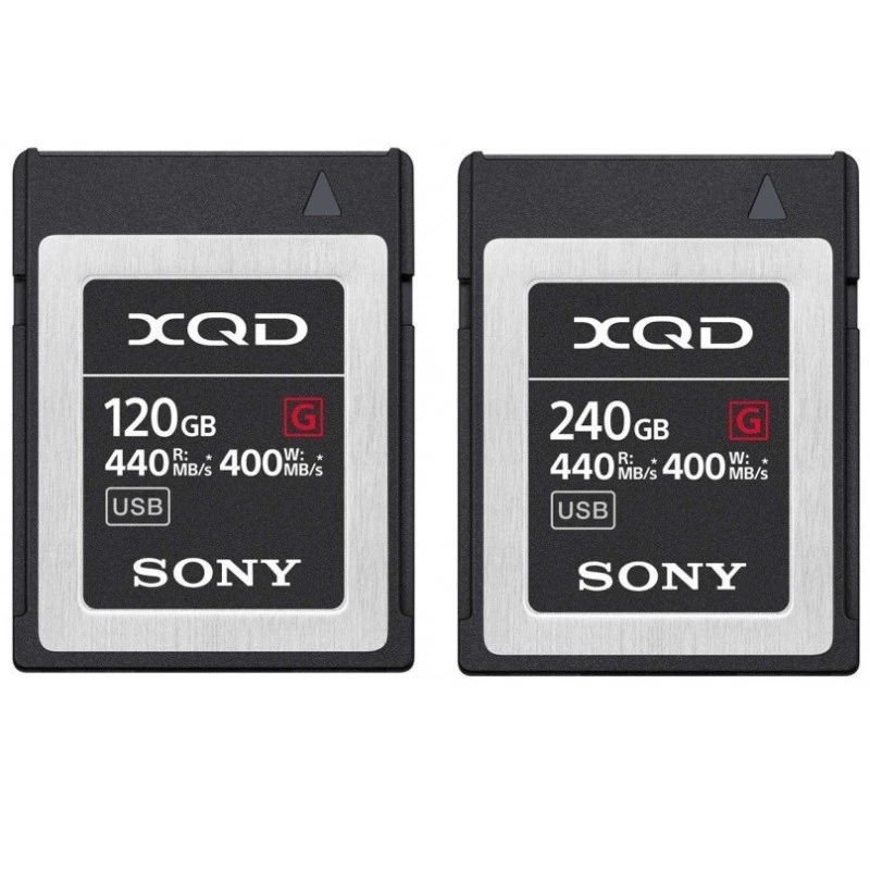 Sony XQD G-Series QD-G 64GB 120GB 240GB Speicherkarten 400MB/s Write 440MBs Read - Image 1 of 1