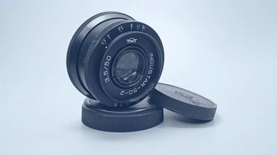 Soviet Lens INDUSTAR 50 - 2 (50 mm f/3.5) copy Tessar mount m42 Zenit 💙💛 - Image 1 of 4