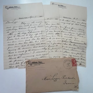 1901 The Williams House Manson IA - Lizzie Richards Ixonia WI Carta AI9-H6 - Imagen 1 de 2