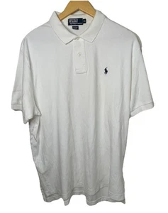 Polo Ralph Lauren Men’s White Short Sleeve Polo Shirt Button Classic XL Preppy - Picture 1 of 11