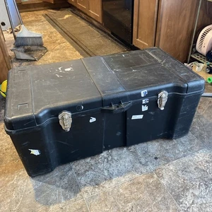 Contico Deluxe Trunk Locker Black Tool Box Storage Container 32x17x12.25 Inches - Picture 1 of 16