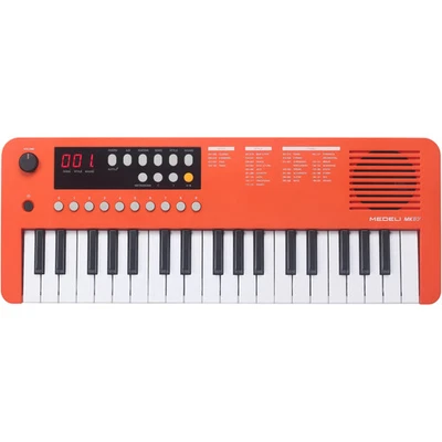 Medeli MK37 37 迷你键便携式键盘带 USB MIDI 和音频 - 橙色 — 第 1/4 张图片
