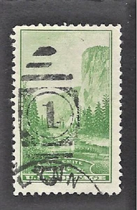 Sc# 740 1c YOSEMITE NATIONAL PARK ISSUE with Numeral "1" & CDS Cancels - (A-3) - Picture 1 of 2