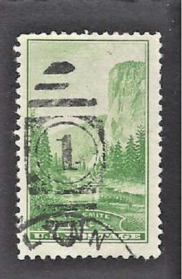 Sc# 740 1c YOSEMITE NATIONAL PARK ISSUE with Numeral "1" & CDS Cancels - (A-3) - Image 1 of 2