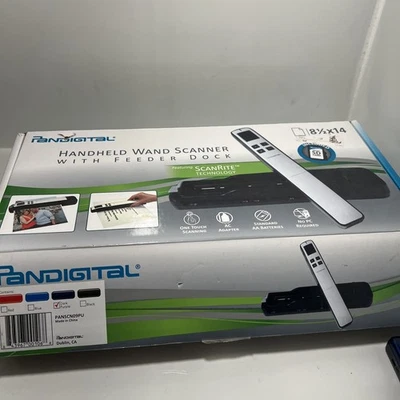 Pandigital Handheld Wand Scanner w/ Feeder Dock Dark Purple PANSCN09PU Open Box - Image 1 of 4