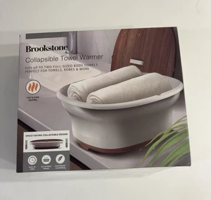 BROOKSTONE COLLAPSIBLE TOWEL WARMER brand new Open Box - Picture 1 of 5
