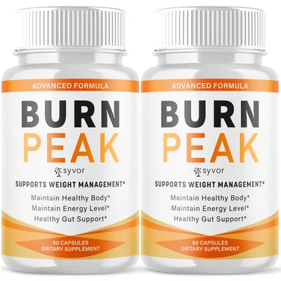 (2 Pack) Burn Peak Advanced Formula Natural Energy & Fitness Vitamin 120 Capsule - Image 1 of 4