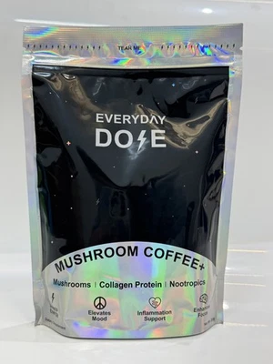 BRANDED (1 Pack)Natural Mushroom Coffee Collagen for Focus & Mood 210g / 7.4oz Sealed