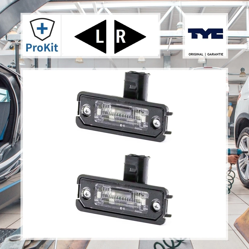 Kennzeichenleuchte Set Links Rechts für VW FOX 2005 - 2012 TYC 15-0305-00-9