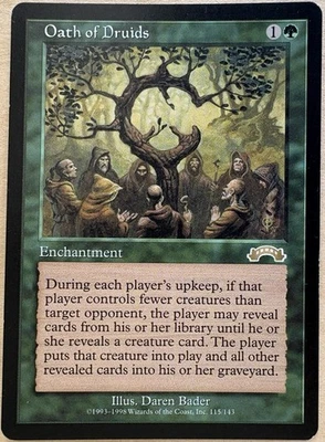 Oath of Druids X1 Exodus Mtg Magic the Gathering - Image 1 of 2