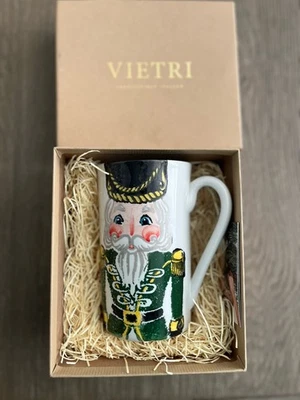 NUEVO en Caja Vietri Hecho en Italia Cascanueces 16oz Taza Latte con Soldado Foto 1 de 4