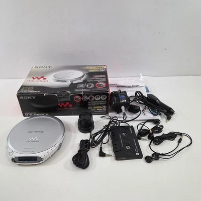 Sony CD Walkman D-EJ368CK Portable CD Player Discman Car Ready w/ Box WORKS - Bild 1 von 4