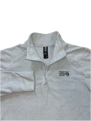 Mountain Hardwear Women’s Large Microchill Fleece 1/4 Zip Pullover Light Gray - Image 1 of 4