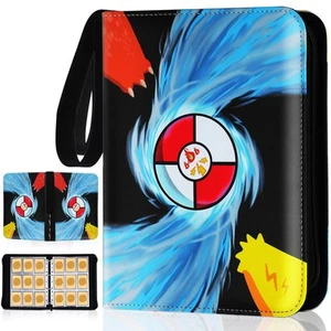 9 Pocket Trading Card Binder Holds 900 Cards with 50 Sleeves for Kids - Picture 1 of 6