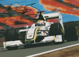 Jenson Button signed photo Brawn GP F1 Team 2009. Turkish GP Winner COA. - Picture 1 of 2