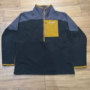 Cotopaxi Abrazo Half Zip Fleece Jacket Pullover Mock Neck Black Men's XL Hiking - Picture 1 of 9