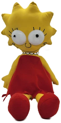 Muñeca de trapo Dan-Dee 1990 Los Simpson Lisa Simpson 16" Foto 1 de 2