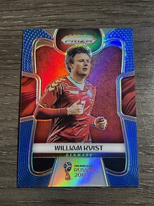 2018 Panini Prizm World Cup Soccer Blue Prizms #263 William Kvist /199 Jersey!!!