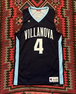 Villanova Wildcats Basketball Jersey Champion Navy Blue Men’s Medium #4 - Picture 1 of 8