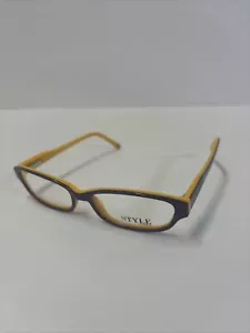 TIMEX Stay Cation Eyeglass Frames 50-15-130 Purple & Yellow - Picture 1 of 8
