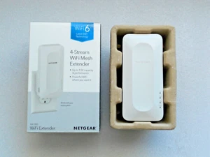 NETGEAR - EAX15 AX1800 Wi-Fi 6 Mesh Wall Plug Range Extender and Signal Booster - Picture 1 of 5