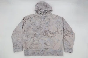 JJ Joe’s Jeans Mens Marble Dye French Terry Hoodie Gray Blue Size Large - Picture 1 of 9
